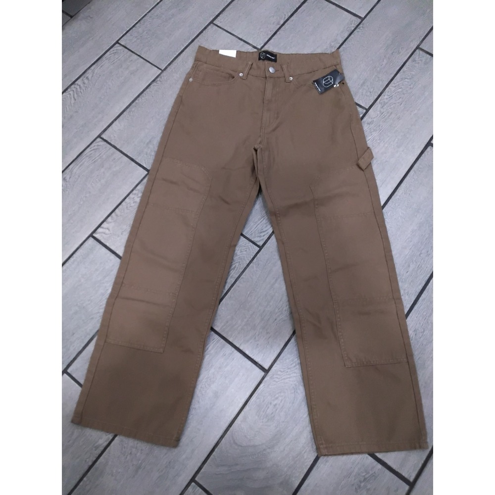 Original Use Mens Relaxed Carpenter Pants Brown 32x32 Workwear Canvas